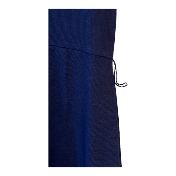 Lauren Ralph Lauren Navy Blue Long Sleeve Midi Dress – Size 4 – Gold Button Deta - Picture 5 of 6